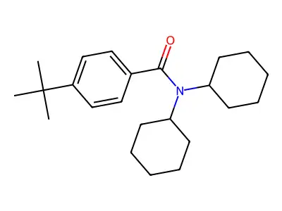 4-tert-butyl-N,N-dicyclohexylbenzamide structure