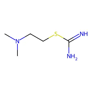 Carbamimidothioic acid, 2-(dimethylamino)ethyl ester structure