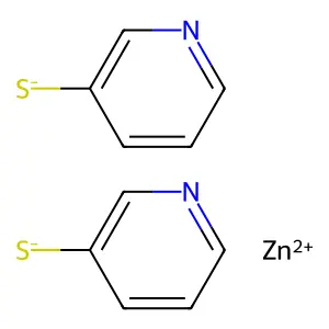 3-pyridinethiol, zinc salt structure
