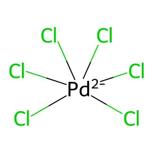 Hexachloropalladate(2-) structure