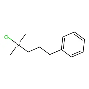 Chlorodimethyl(3-phenylpropyl)silane structure