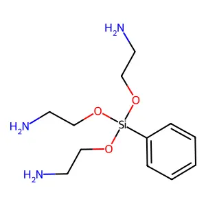 Ethylamine, 2,2',2''-((phenylsilylidyne)trioxy)tris- structure