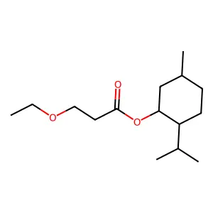 (5-Methyl-2-propan-2-ylcyclohexyl)3-ethoxypropanoate structure