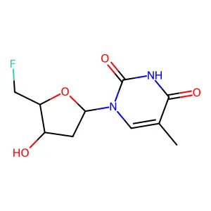 5'-Deoxy-5'-fluorothymidine structure