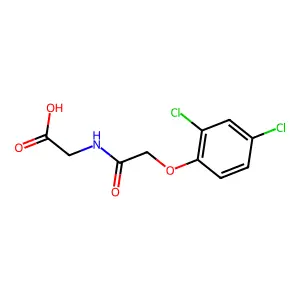 Glycine, N-((2,4-dichlorophenoxy)acetyl)- structure