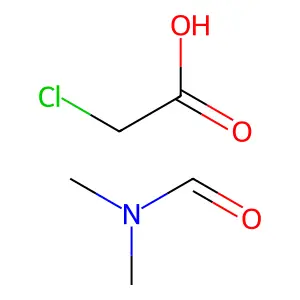 Acetic acid, 2-chloro-, compd. with N,N-dimethylformamide (1:1) structure