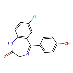 4'-Hydroxydesmethyldiazepam structure