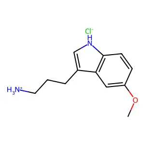 3-(5-Methoxy-1H-indol-3-yl)propan-1-amine--hydrogen chloride (1/1) structure