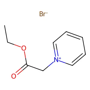 Pyridinium, 1-(2-ethoxy-2-oxoethyl)-, bromide (1:1) structure