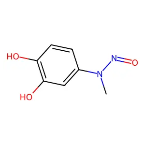 4-[methyl(Nitroso)amino]benzene-1,2-Diol structure