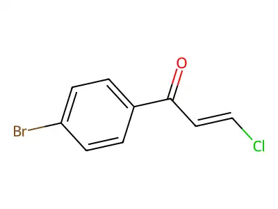 1-(4-Bromophenyl)-3-chloroprop-2-en-1-one structure