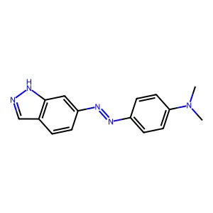 6-((p-(Dimethylamino)phenyl)azo)-1H-indazole structure