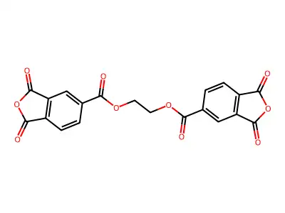 Ethylene bis[1,3-dihydro-1,3-dioxoisobenzofuran-5-carboxylate] structure