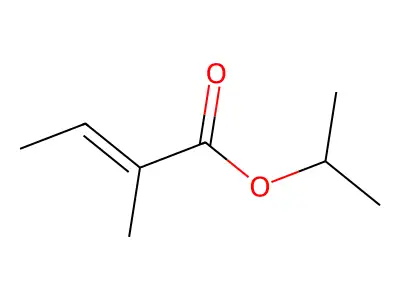 Isopropyl tiglate structure
