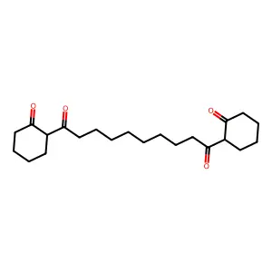 1,10-Bis(2-oxocyclohexyl)-1,10-decanedione structure
