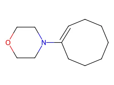 4-(Cycloocten-1-yl)morpholine structure