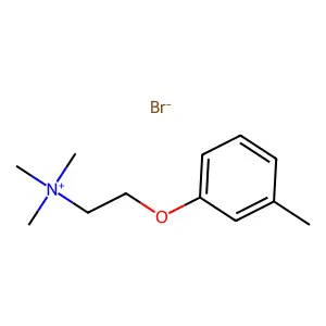 Ammonium, (2-(m-tolyloxy)ethyl)trimethyl-, bromide structure