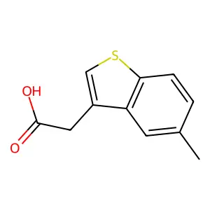 Benzo(b)thiophene-3-acetic acid, 5-methyl- structure