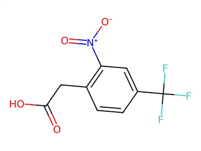 (2-Nitro-4-trifluorobenzyl)acetic acid structure
