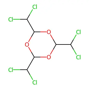 2,4,6-Tris(dichloromethyl)-1,3,5-trioxane structure