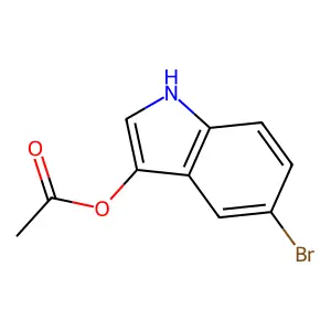 1H-Indol-3-ol, 5-bromo-, 3-acetate structure
