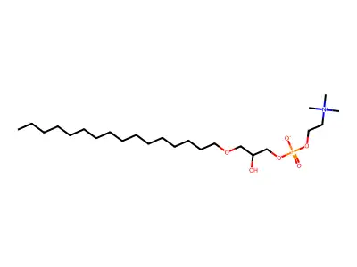 1-Hexadecyllysophosphatidylcholine structure