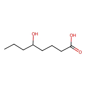 5-Hydroxy-octanoic acid structure
