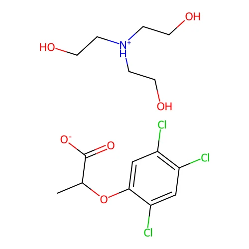 Silvex triethanolamine salt structure