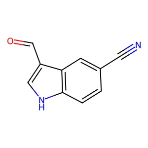 3-Formyl-1H-indole-5-carbonitrile structure