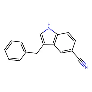 Indole-5-carbonitrile, 3-benzyl- structure