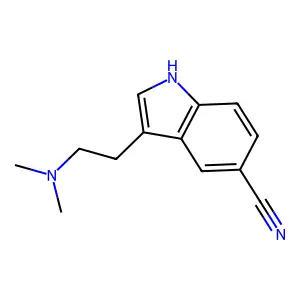 Indole-5-carbonitrile, 3-(2-dimethylaminoethyl)- structure