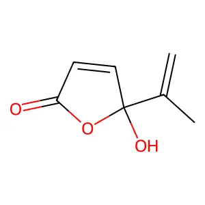 5-Hydroxy-4-methoxy-5-(1-methylethenyl)-2-furanone structure