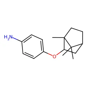 Aniline, p-(isobornyloxy)- structure