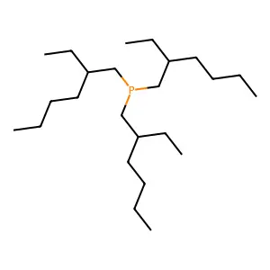 Tris(2-ethylhexyl)phosphine structure