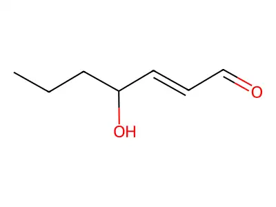 4-Hydroxy-2-heptenal structure