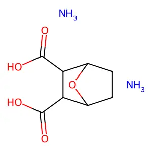Endothall, diammonium salt structure