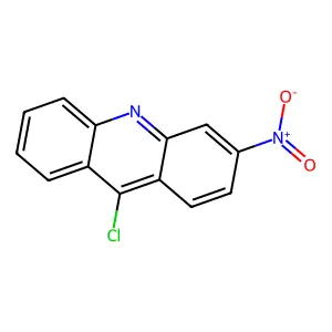 Acridine, 9-chloro-3-nitro- structure