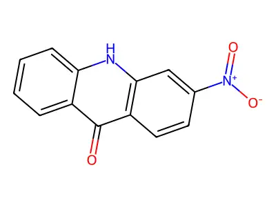 9(10H)-Acridinone, 3-nitro- structure