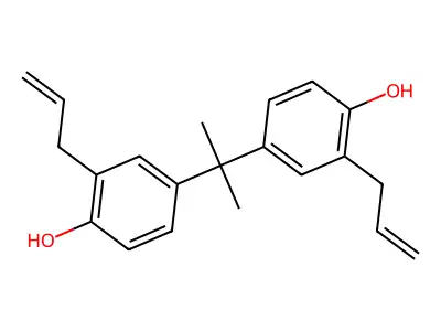 Phenol, 4,4'-(1-methylethylidene)bis(2-(2-propen-1-yl)- structure