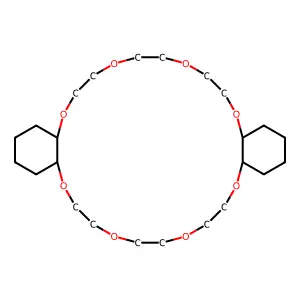 Tetracosahydrodibenz(b,n)(1,4,7,10,13,16,19,22)octaoxacyclotetracosin structure