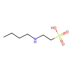 2-(Butylamino)ethanesulphonic acid structure