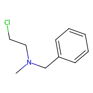 N-benzyl-2-chloro-N-methylethanamine structure