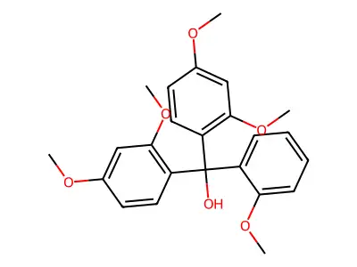 2,2',2'',4,4'-Pentamethoxytrityl alcohol structure