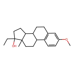 17Alpha-ethyl-3-methoxyestra-1,3,5(10)-trien-17beta-ol structure