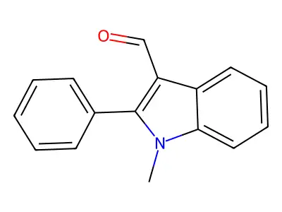 1H-Indole-3-carboxaldehyde, 1-methyl-2-phenyl- structure