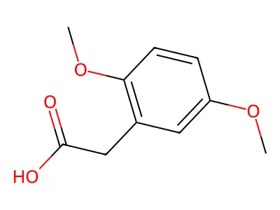 2,5-Dimethoxyphenylacetic acid structure