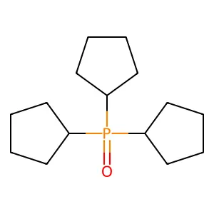 Phosphine oxide, tricyclopentyl- structure