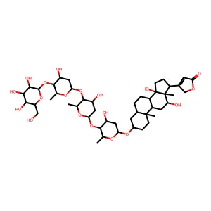Digilanide C, deacetyl- structure