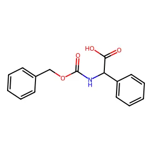 (R)-(((Phenylmethoxy)carbonyl)amino)phenylacetic acid structure