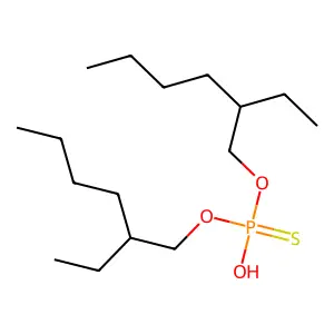 O,O-Bis(2-ethylhexyl) hydrogen thiophosphate structure
